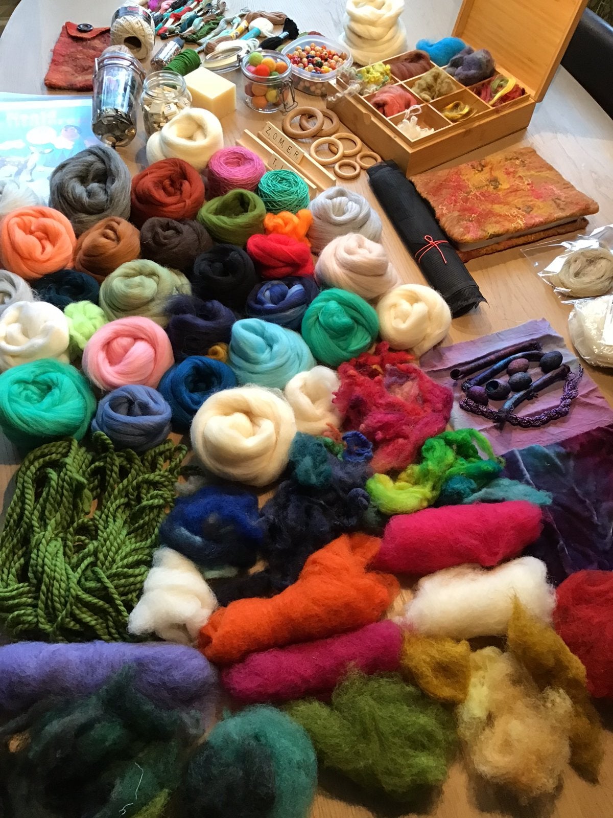 Hobby, handwerk, wol pakket, Verzenden, Gebruikt, Los Vilt, Wolvilt