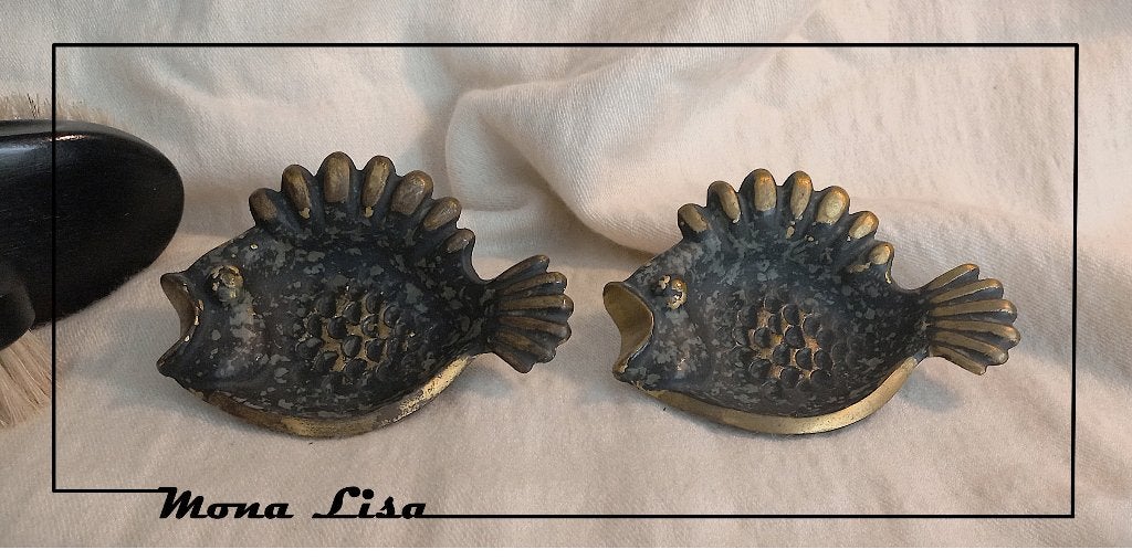 Vide poche Vis, 11 cm   setprijs, Antiek en Kunst, Ophalen of Verzenden