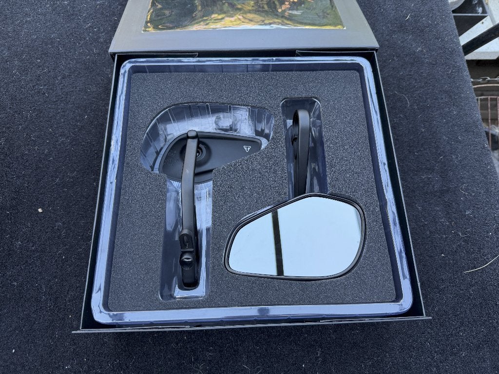 Triumph Bar End Mirrors - Sports (in doos, nieuwstaat), Motoren, Ophalen of Verzenden