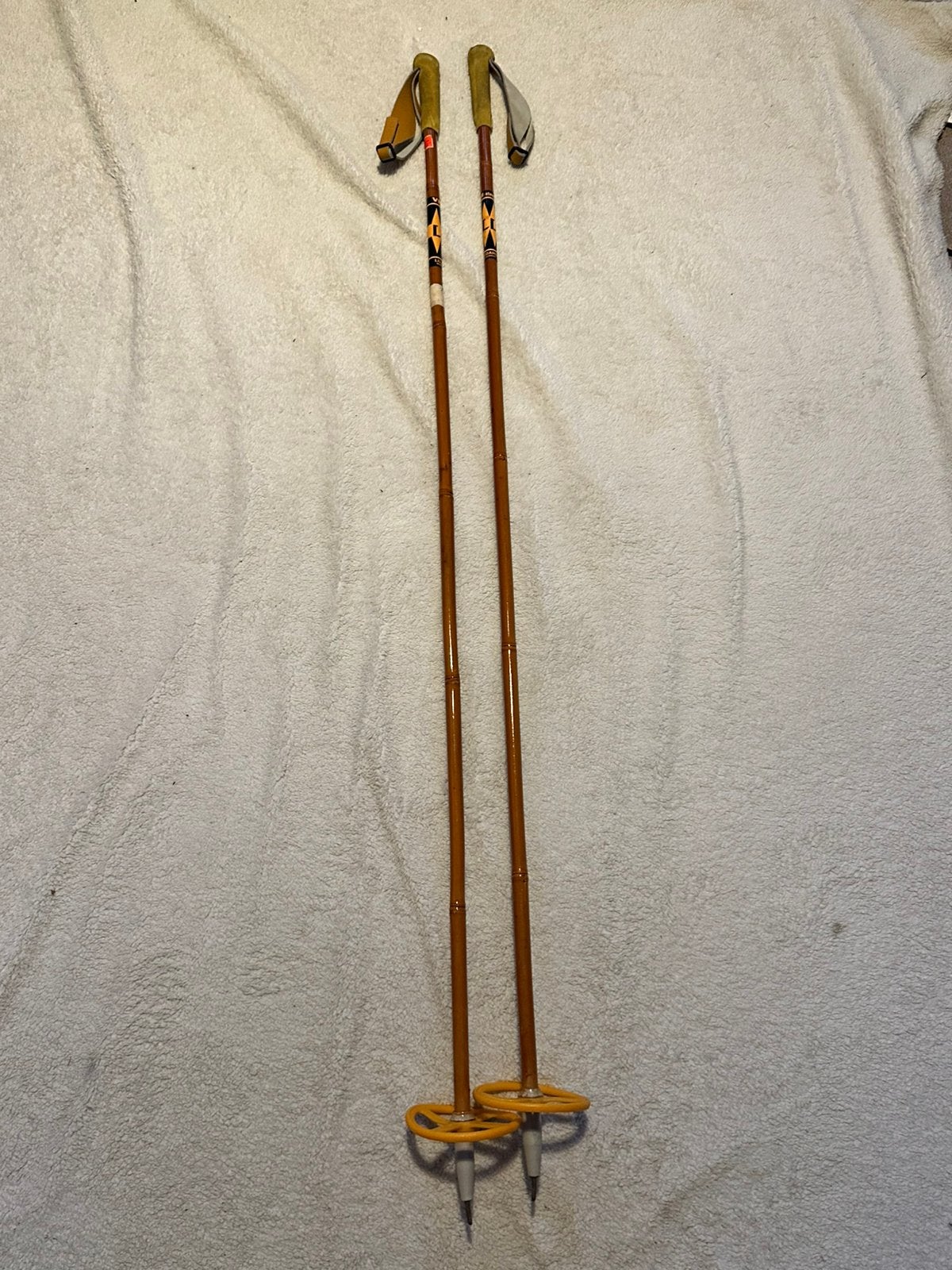 Bamboe skistokken 140cm ski stokken, Ophalen, Skiën, 140 tot 160 cm, Stokken