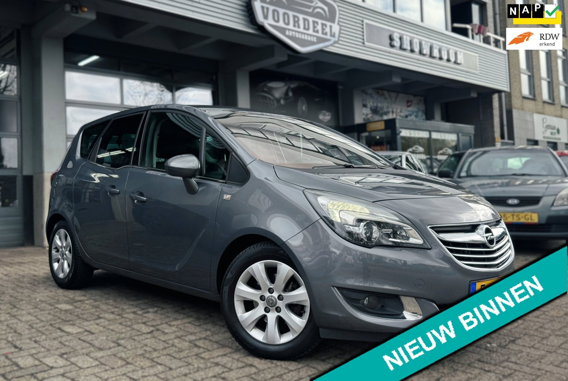 Opel Meriva 1.4 Turbo Cosmo | NAVI | XENON | LEDER | AIRCO |, Auto's, Opel, Voorwielaandrijving, Gebruikt, 4 cilinders, Bedrijf