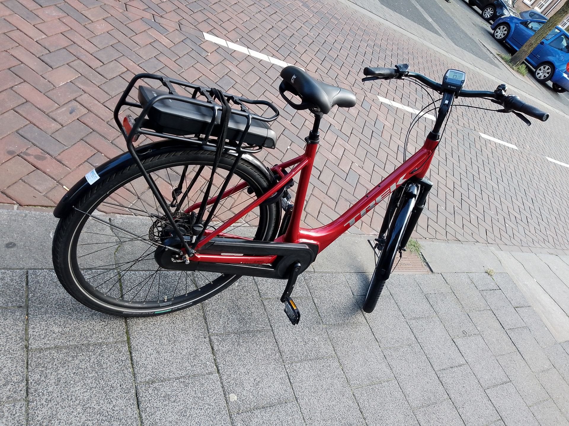 Trek District+4 d55 elektrische damesfiets Bosch middenmotor, Overige merken, Gebruikt, -, -