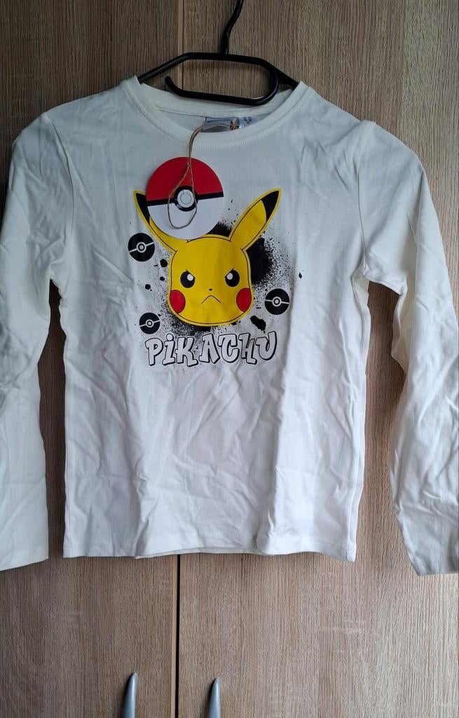 NIEUW Pokemon longsleeve/shirt met lange mouwen maat 122-128, Ophalen of Verzenden, Nieuw, Shirt of Longsleeve