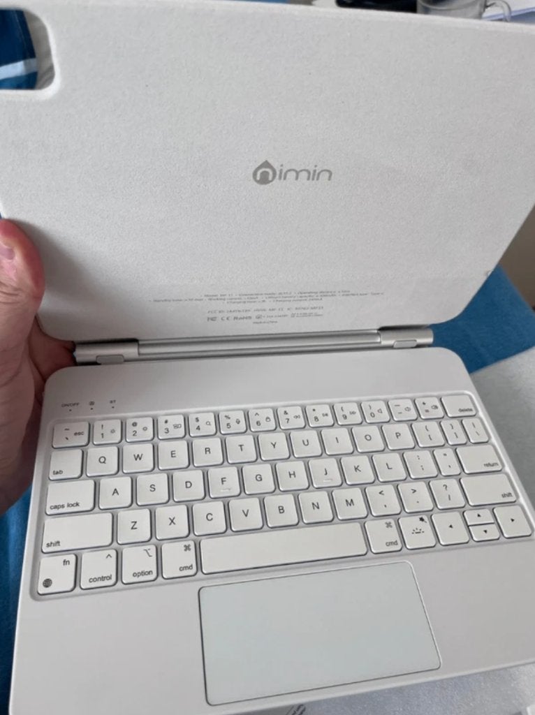 Keyboard Case Wit voor 11 inch iPad Pro & Air, Multimediatoetsen, Nieuw, Nimin, Ophalen of Verzenden
