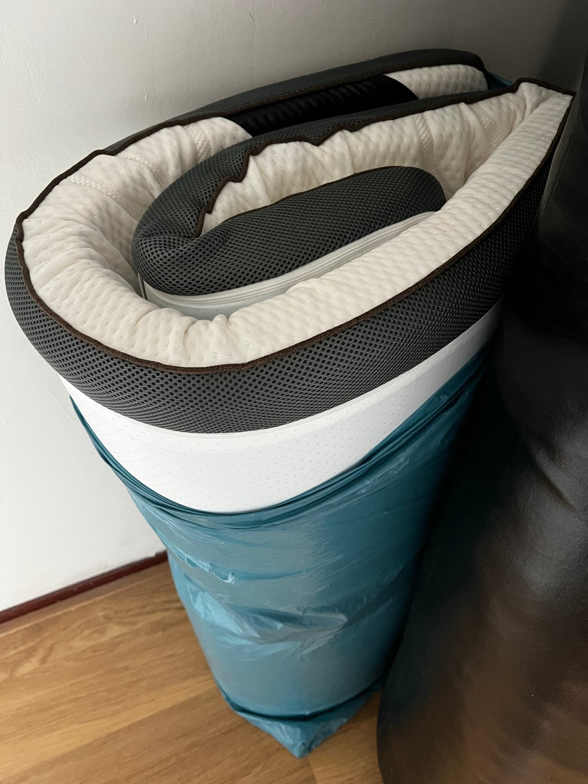 Topper 90x200 cm Twinmotion hybrid gel topper, Ophalen, 90 cm, Eenpersoons, Zo goed als nieuw