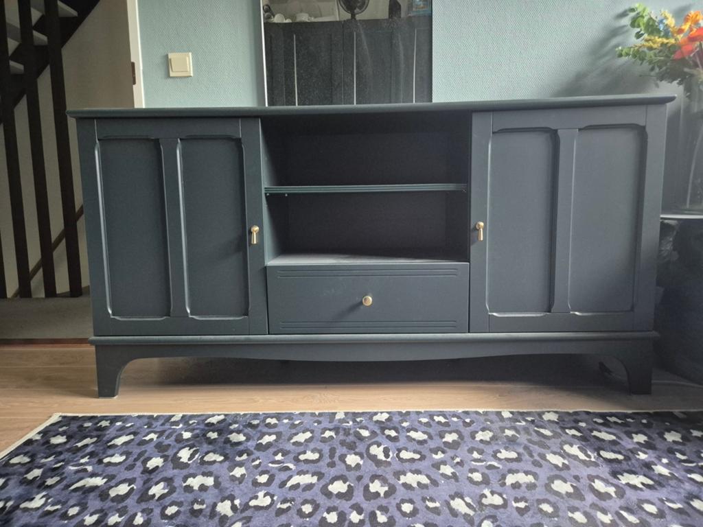 Ikea Lommarp tv-meubel, Huis en Inrichting, Kasten | Dressoirs, Ophalen, Zo goed als nieuw, 25 tot 50 cm, 150 tot 200 cm