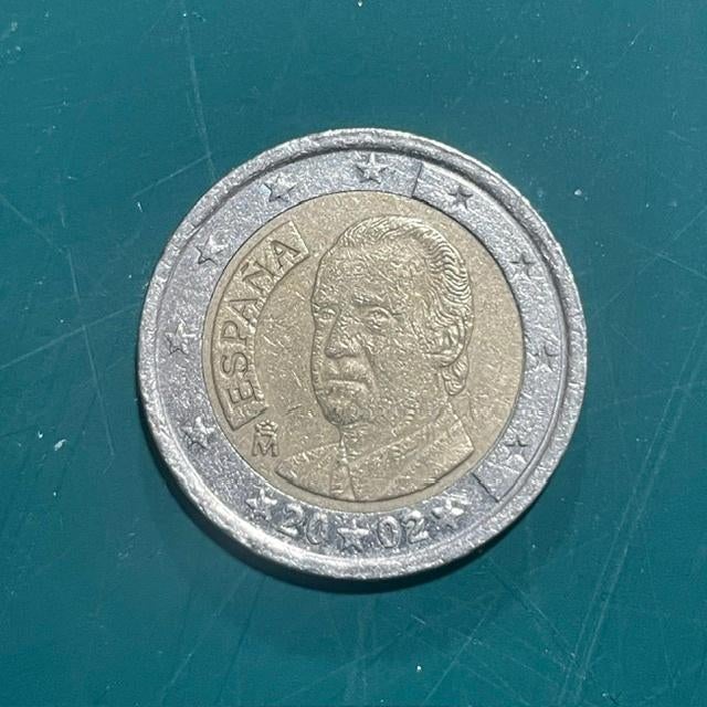 2 euro munt Spanje 2002, Ophalen of Verzenden, Spanje, 2 euro, Losse munt