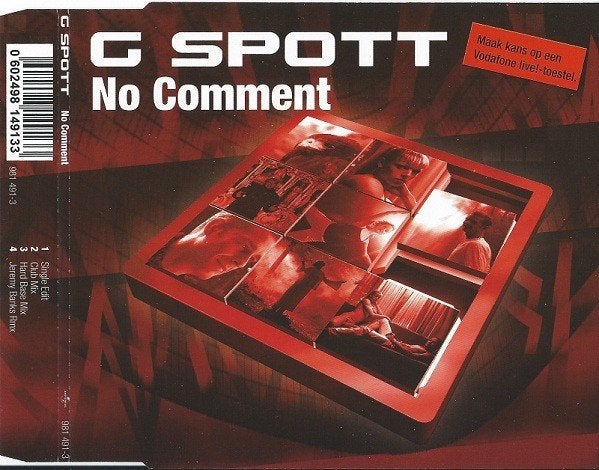 G-Spott – No Comment CD Maxisingle 2003 💿, Cd's en Dvd's, Verzenden, Zo goed als nieuw, Dance en House