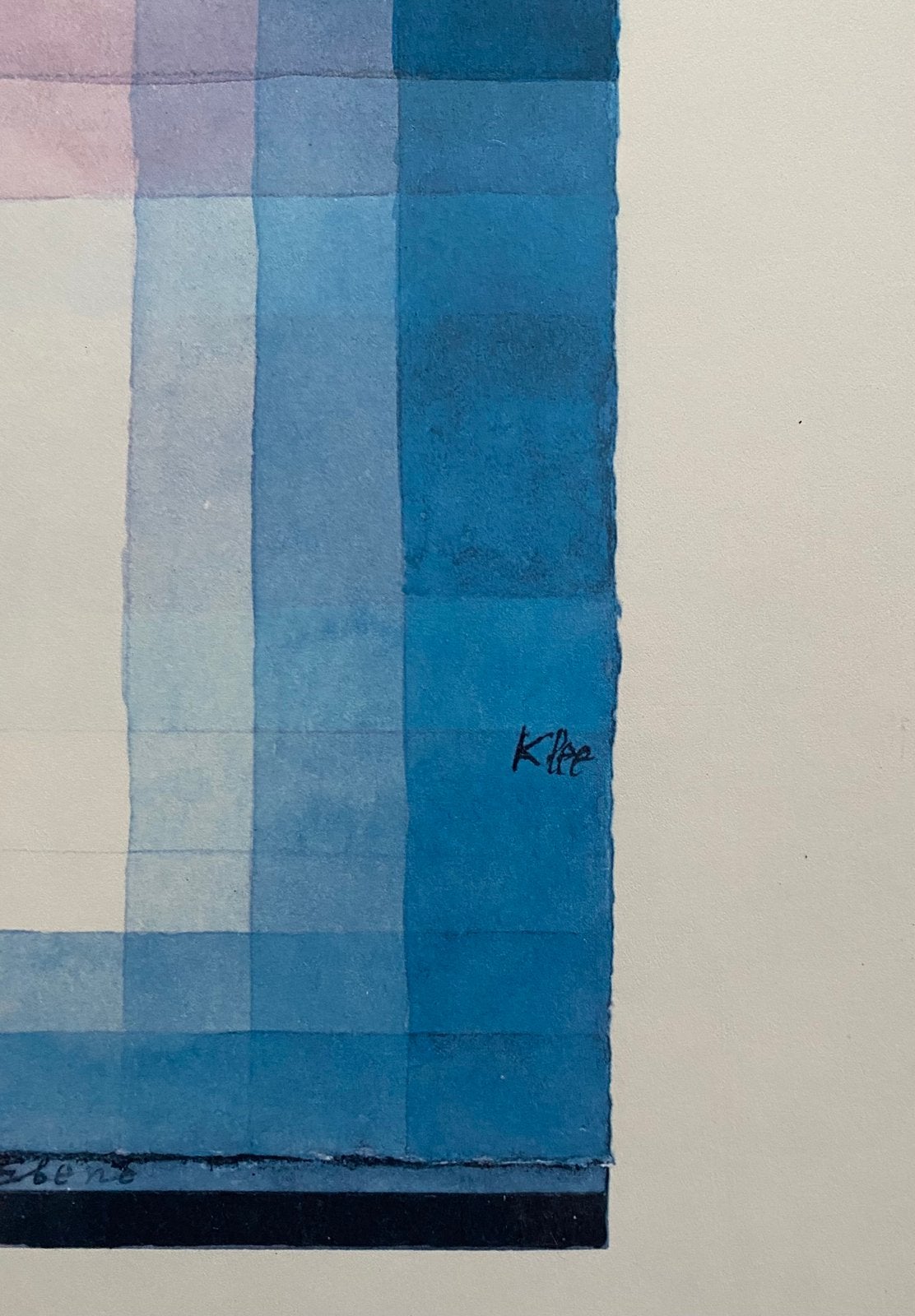 Paul Klee art-print Architecture van de vlakte 70 x 50, Minder dan 50 cm, Gebruikt, Onbekend, Ophalen of Verzenden