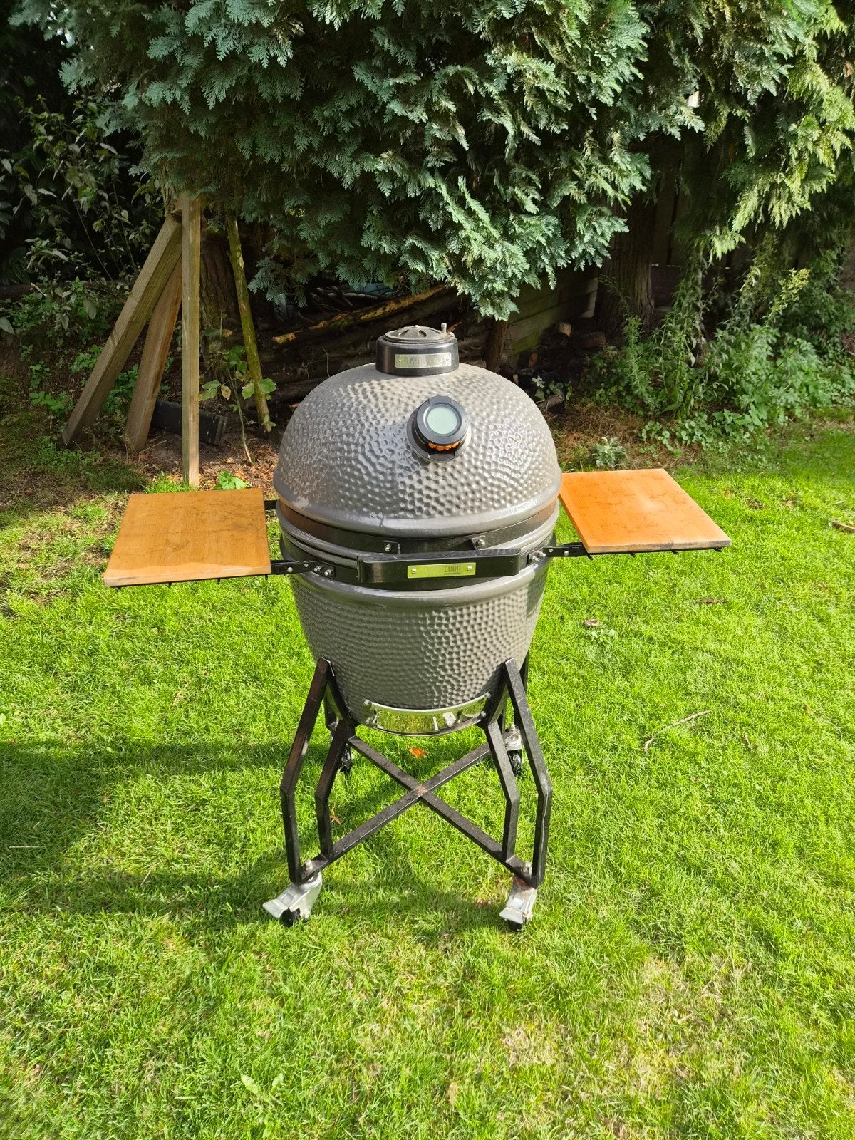 Grill guru large kamado met veel accessoires en thermometer, Ophalen, Gebruikt, Grill Guru, Met accessoires