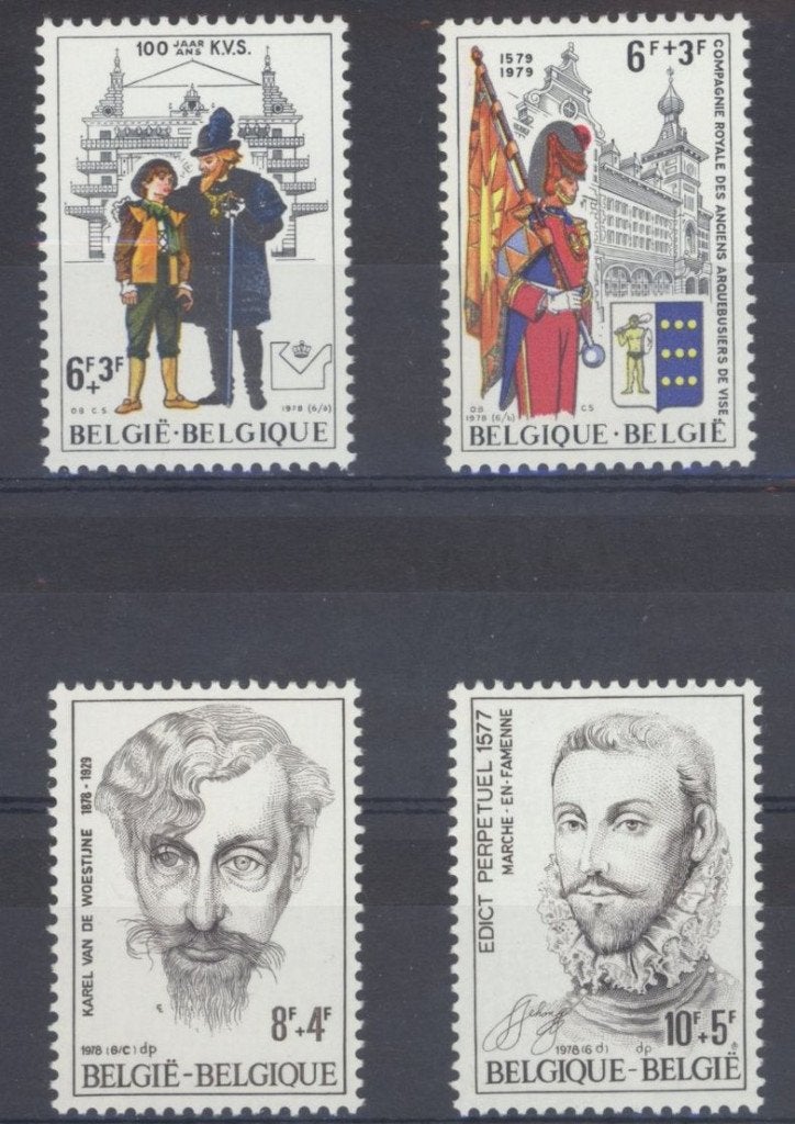 01-08 België MI 1945/8 postfris, Verzenden, Postfris