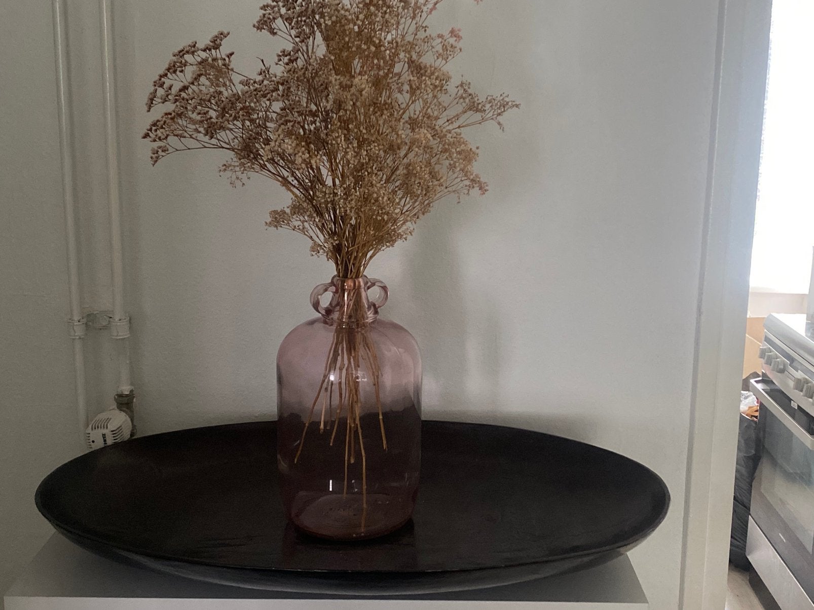 Decoratie vaas en schaal van Riverdale, Ophalen of Verzenden, Zo goed als nieuw, Rond, Hout