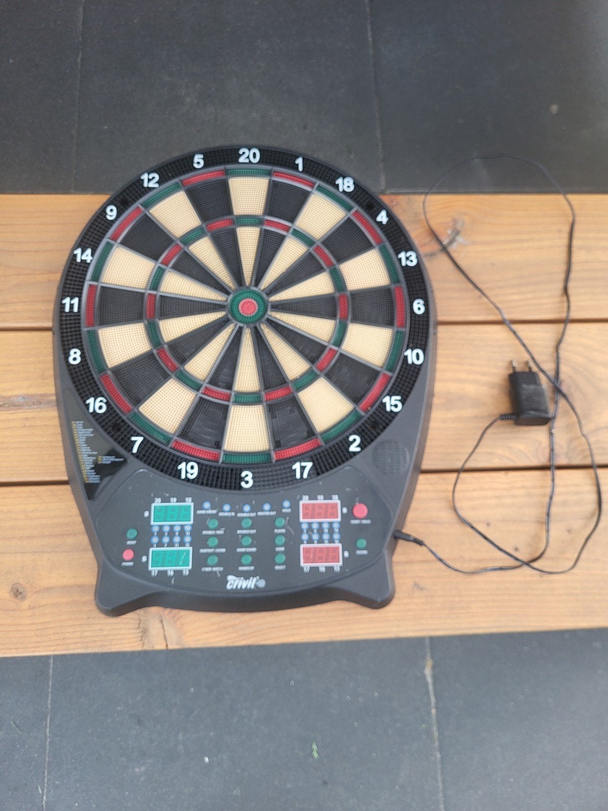 Elektronisch dartbord - Crivit, Ophalen of Verzenden, Gebruikt, Dartbord, Elektronisch