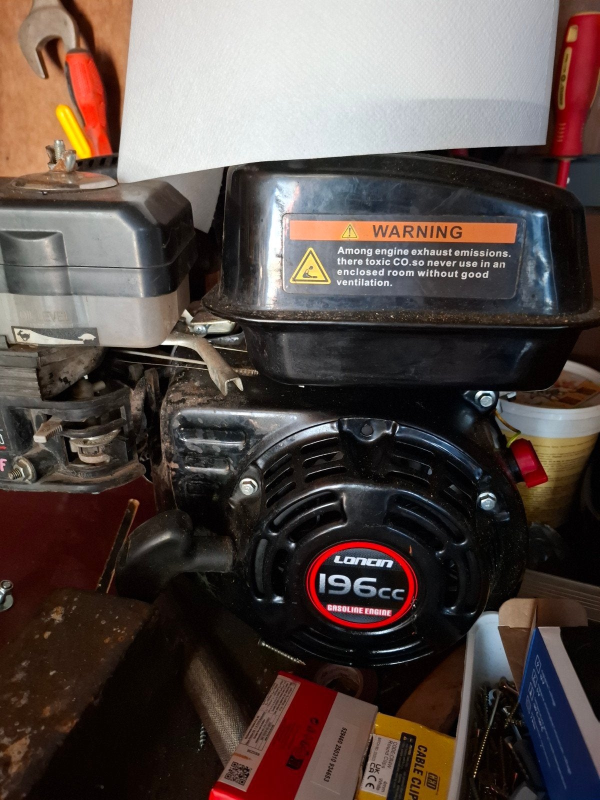 Loncin 4 takt motor 196cc, Ophalen, Gebruikt, Kart
