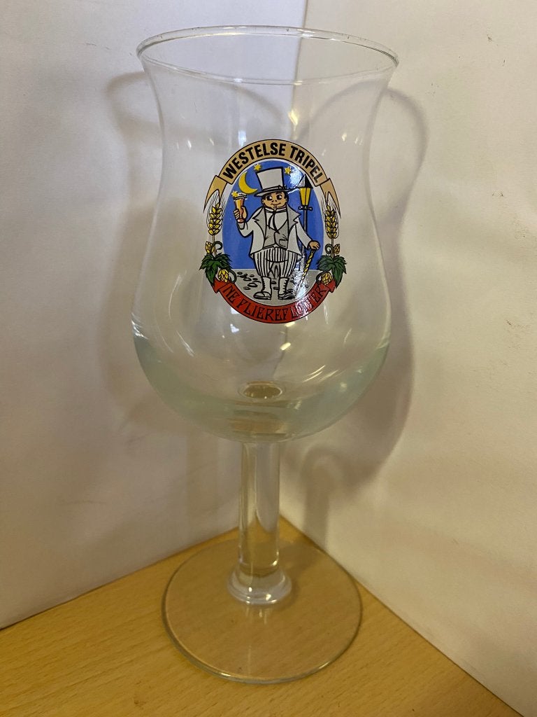 Ne Flierefluiter Westelse Tripel bierglas 25cl, Ophalen of Verzenden, Zo goed als nieuw, Glas of Glazen, Overige merken