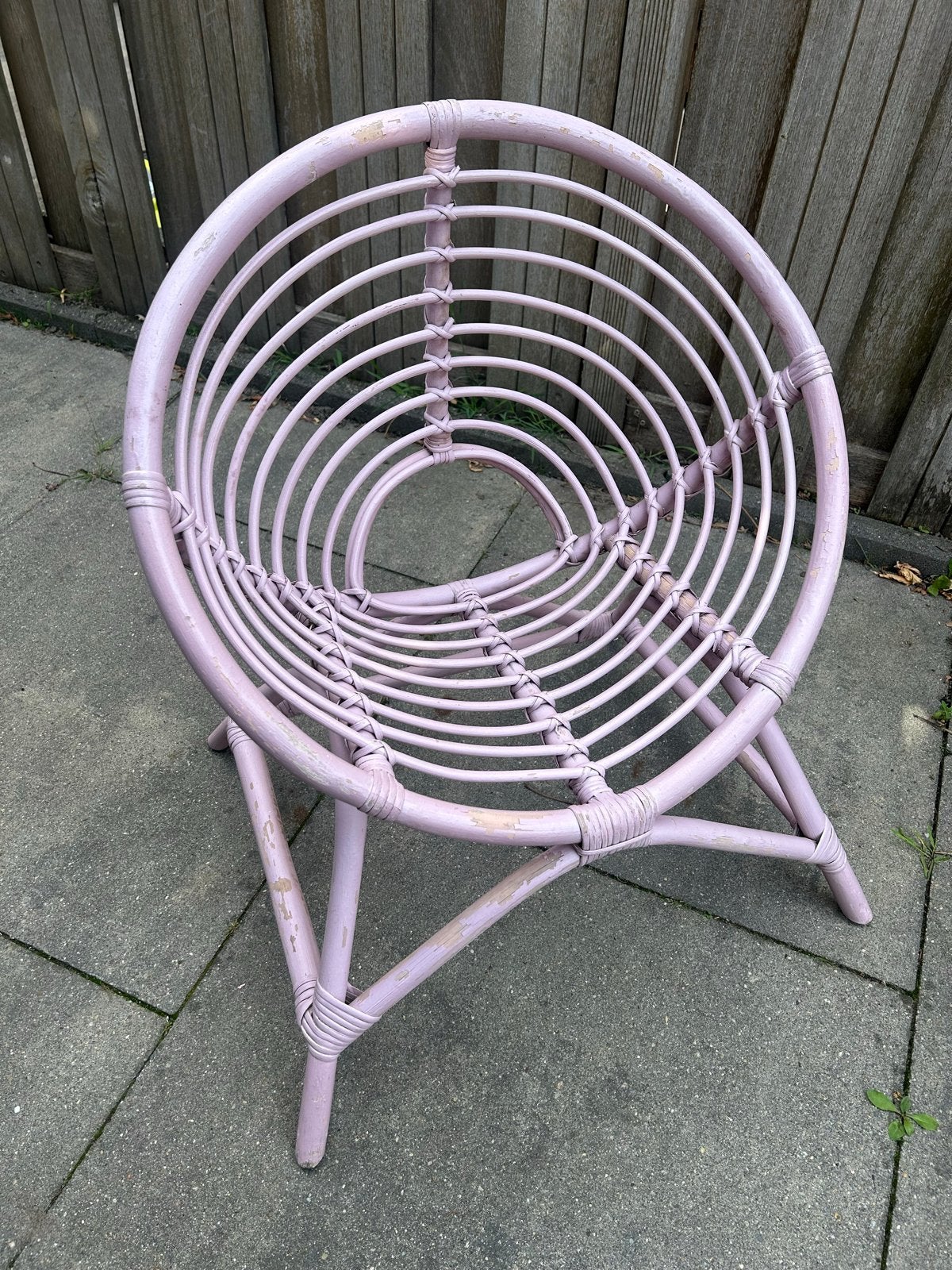 Lila Kinderstoeltje Sissy Boy - Binnen/Buiten, Ophalen, Gebruikt, Overige kleuren, Riet of Rotan