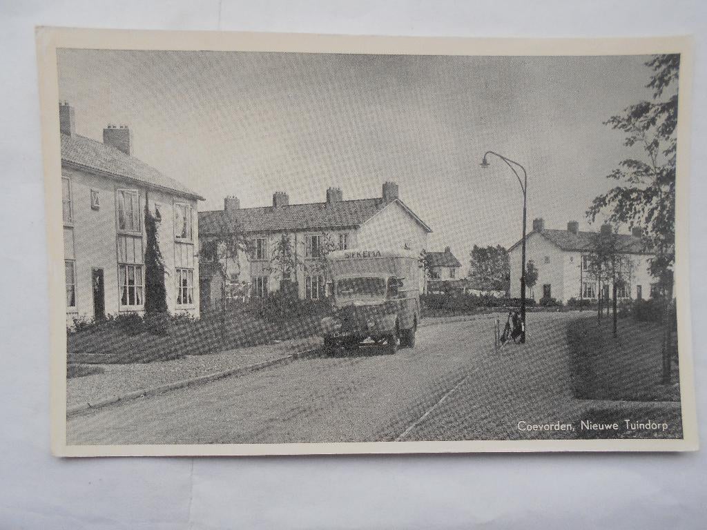 Coevorden Nieuw Tuindorp vrachtwagentje Sipkema rond 1950, Verzamelen, Ansichtkaarten | Nederland, Ophalen of Verzenden, 1940 tot 1960