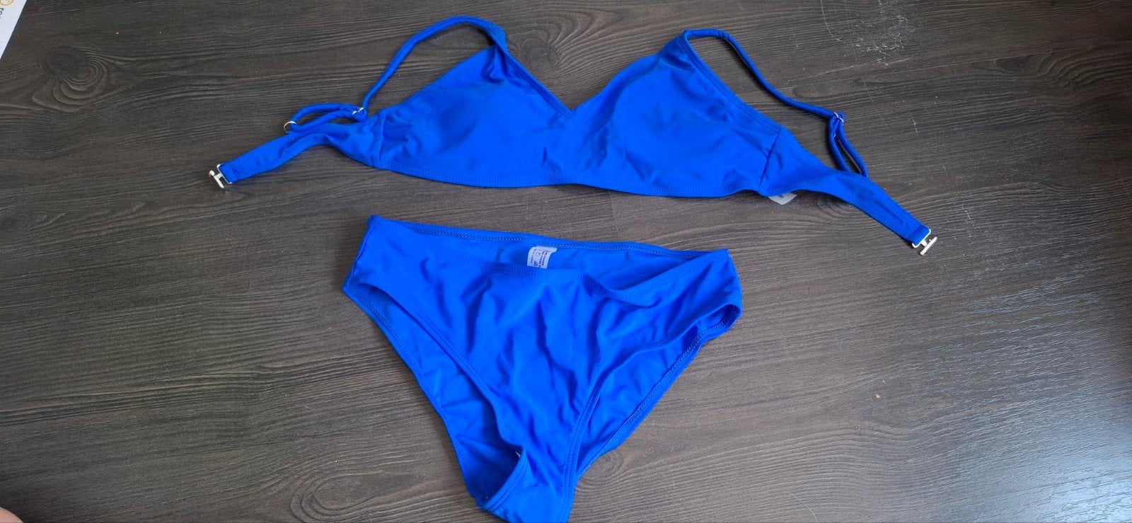Shein Bikini Set - Nieuwstaat azuurblauw maat 160, Bikiniset, Meisje, Nieuw, Ophalen of Verzenden