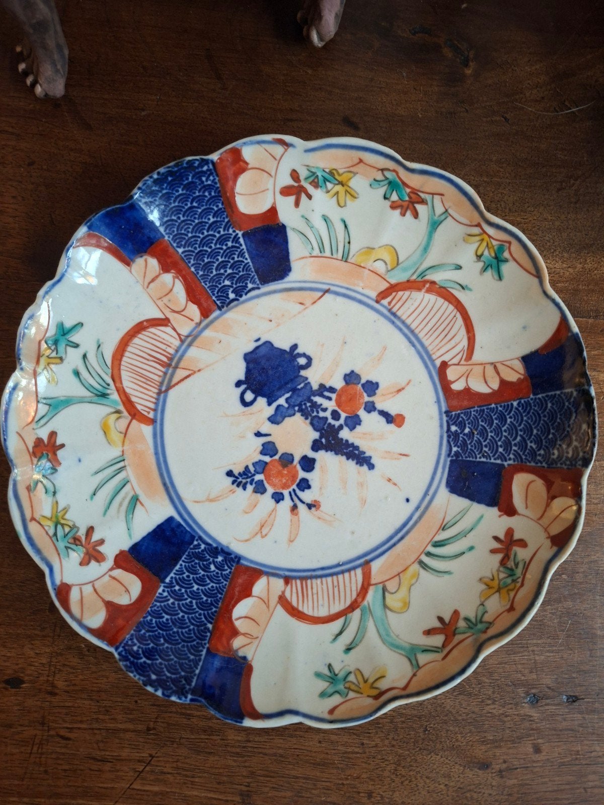 Japans imari bord -aritaporselein- Meriji-periode., Antiek en Kunst, Ophalen of Verzenden