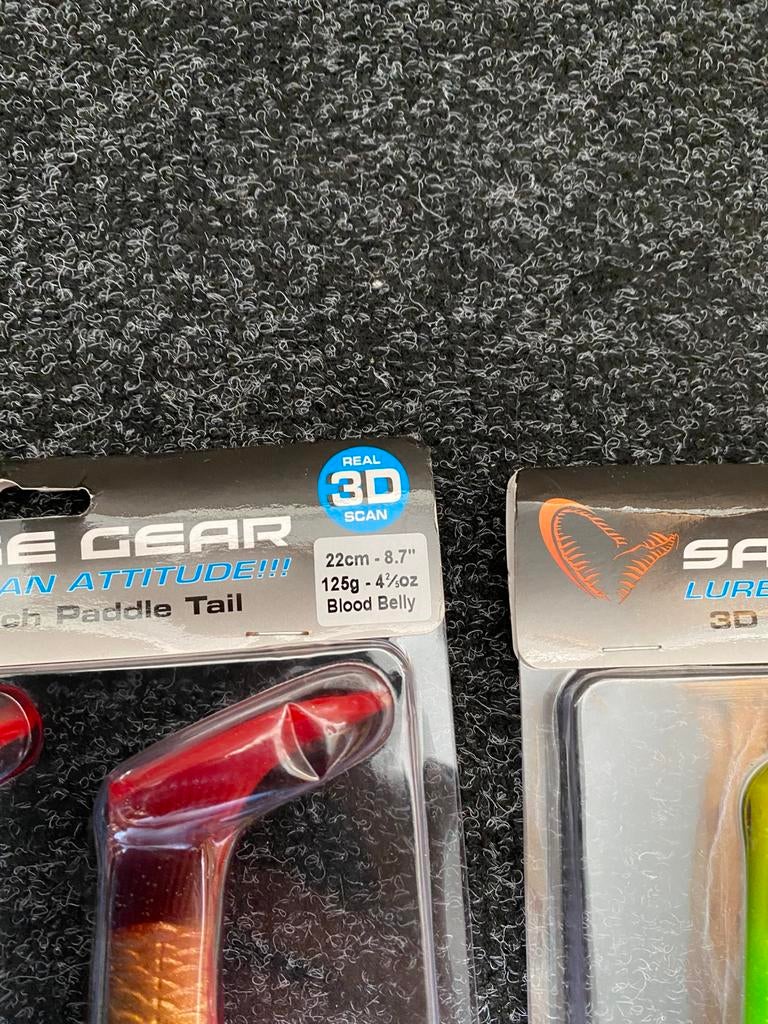 Savage Gear Paddle tail Roach shads 22cm 125gr, D, Overige typen, Nieuw, Ophalen of Verzenden
