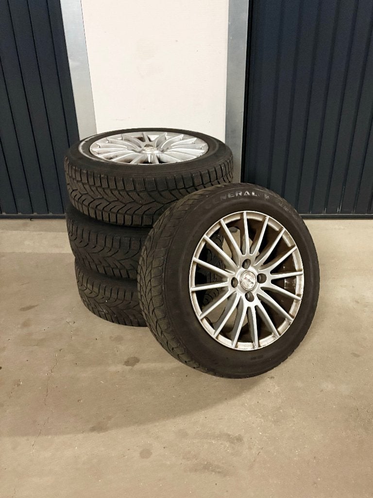 Winterbanden (4x) 185/60 R15 General Altimax, Ophalen, Gebruikt, 15 inch, Band(en)