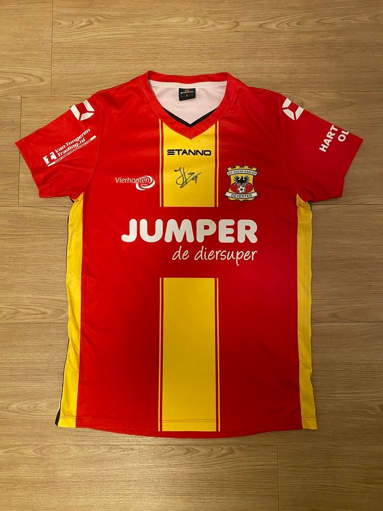 Go Ahead Eagles shirt met handtekening Kramer maat s, Maat S, Ophalen of Verzenden, Zo goed als nieuw, Shirt