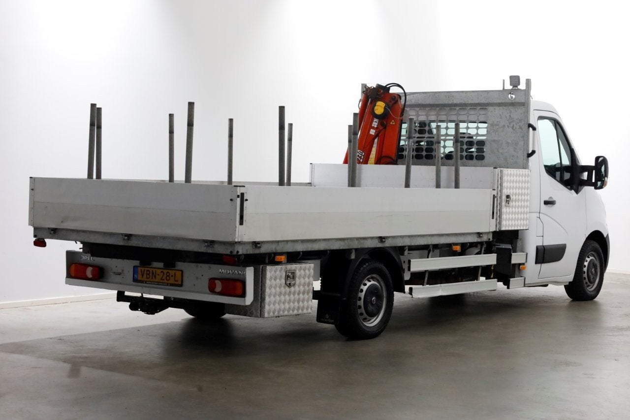 Opel Movano 2.3 CDTI 145pk E6 Open Laadbak + Kraan 08-2019, Voorwielaandrijving, 145 pk, Gebruikt, Euro 6