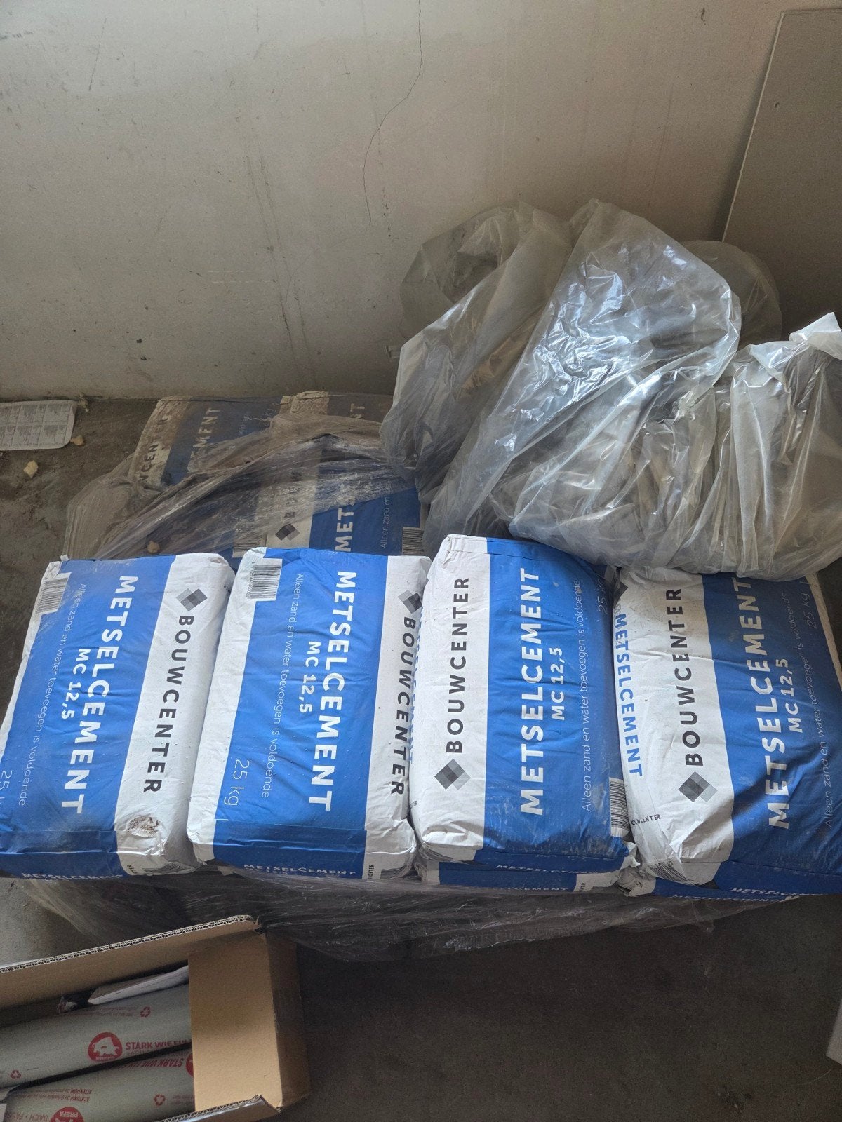 Bouwcenter 10x Metselcement MC 12,5 - 25 kg zakken, Doe-het-zelf en Verbouw, Ophalen, Nieuw