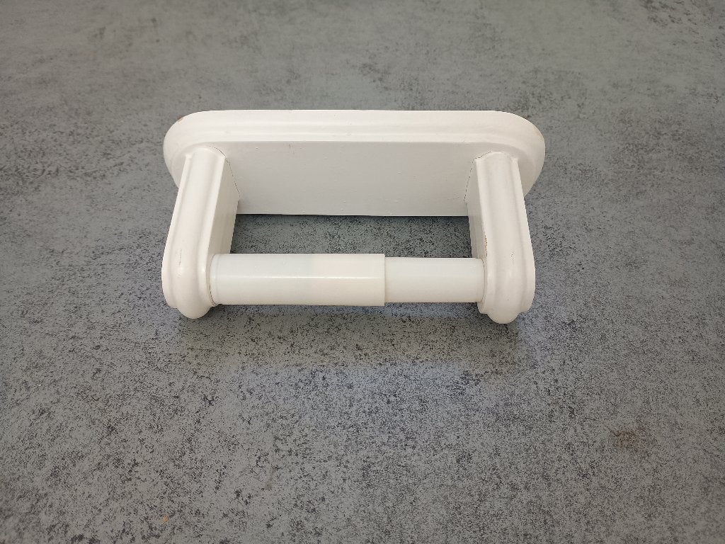 Wc (toilet) rol houder voor aan de muur, Gebruikt, Ophalen, Toilet-accessoire, Wit
