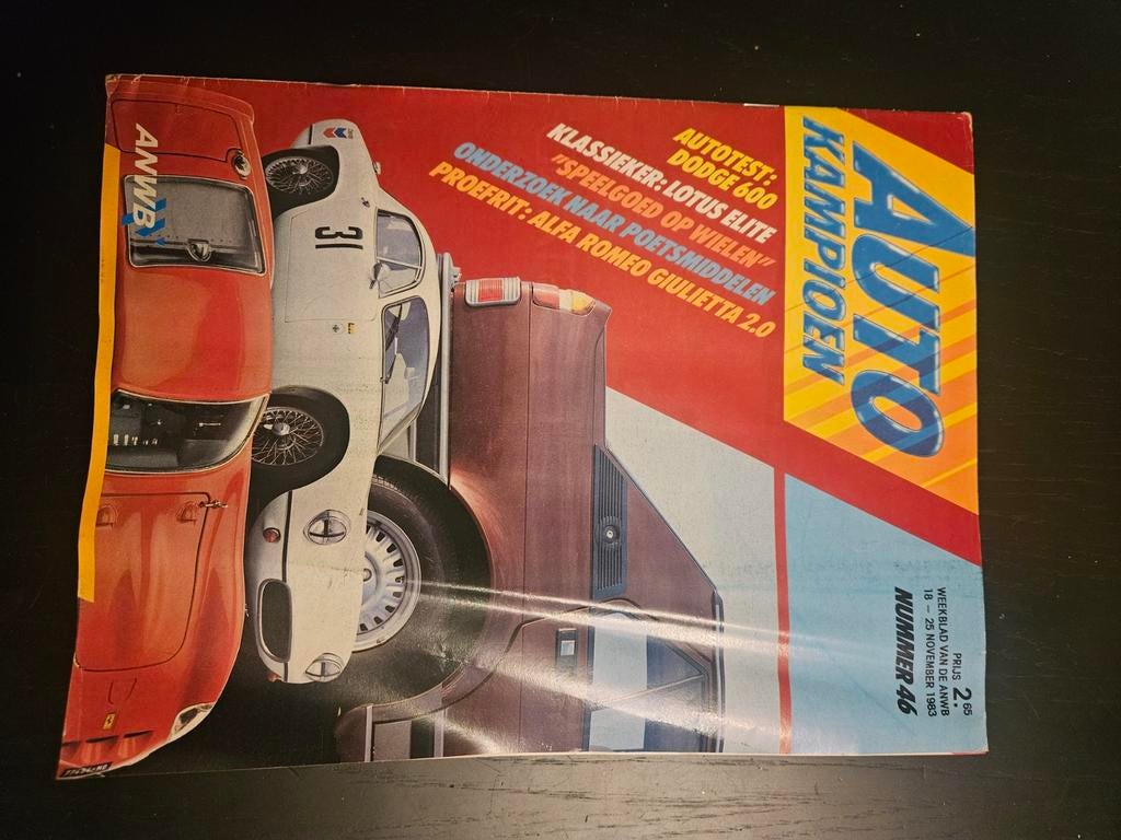 Autokampioen november 1983 - Test Alfa Giulietta, Boeken, Auto's | Boeken, Gelezen, Alfa Romeo, Ophalen of Verzenden