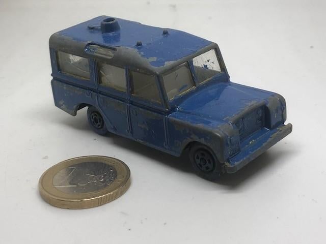 Land Rover Safari Blauw, Lesney, Hobby en Vrije tijd, Modelauto's | Overige schalen, Gebruikt, Auto, Ophalen of Verzenden