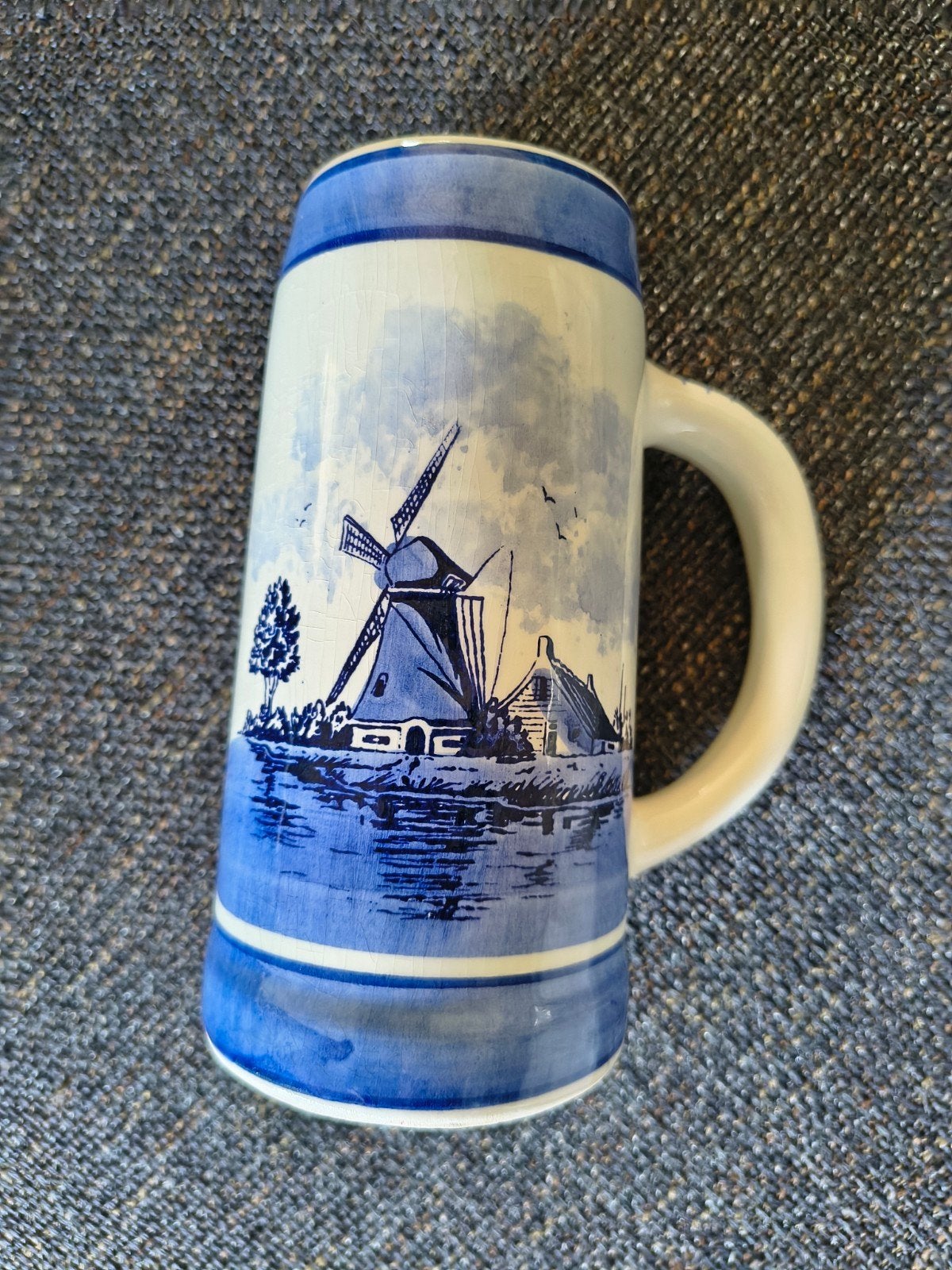 Delfts Blauw Handwerk Holland bierpul, Ophalen of Verzenden