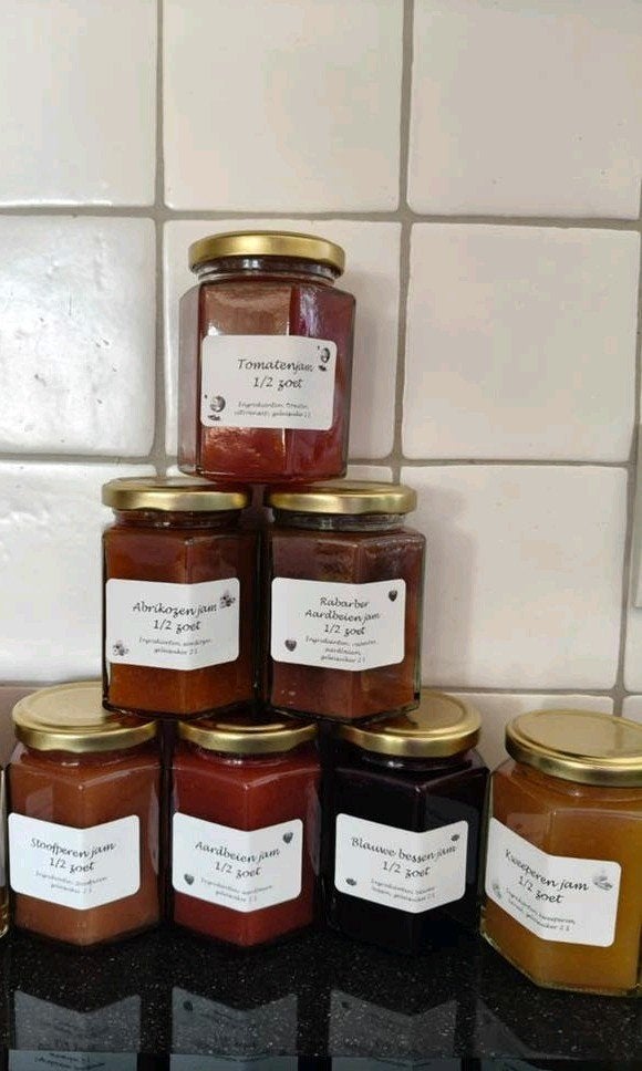 Zelfgemaakte half zoete jam, Diversen, Ophalen of Verzenden