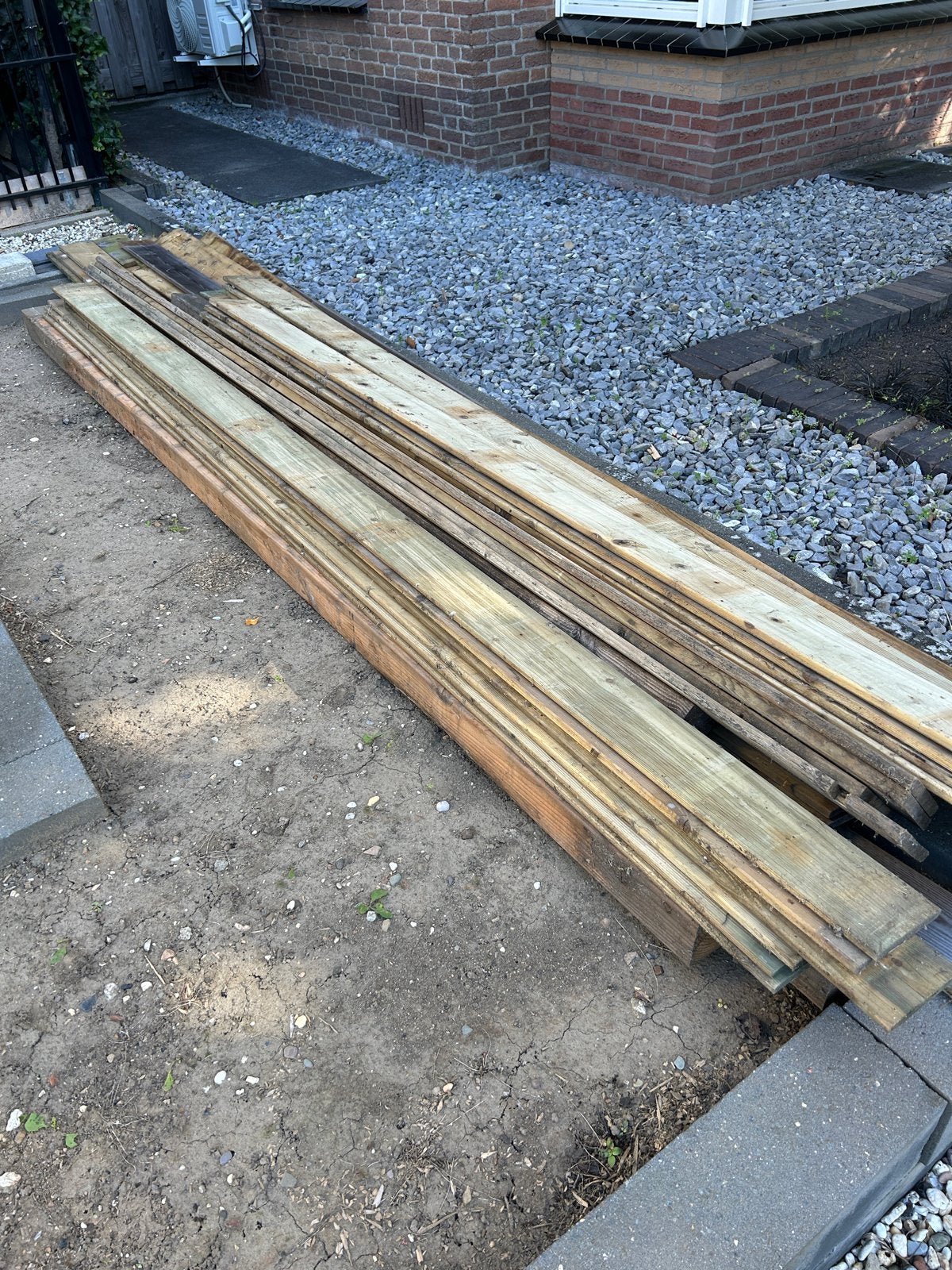 Restant gebruikte planken/ evt. Kachel hout., Gebruikt, 25 tot 50 mm, Overige typen, 200 tot 250 cm