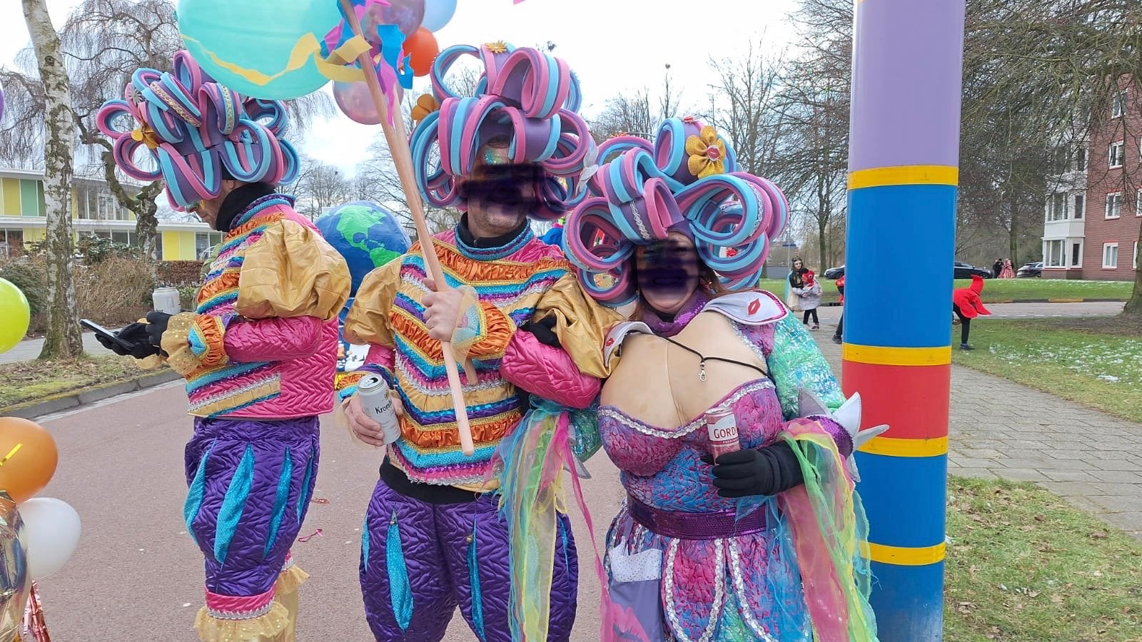 Carnaval Loopgroep kleurrijke pakken, Eén persoon, Overige typen