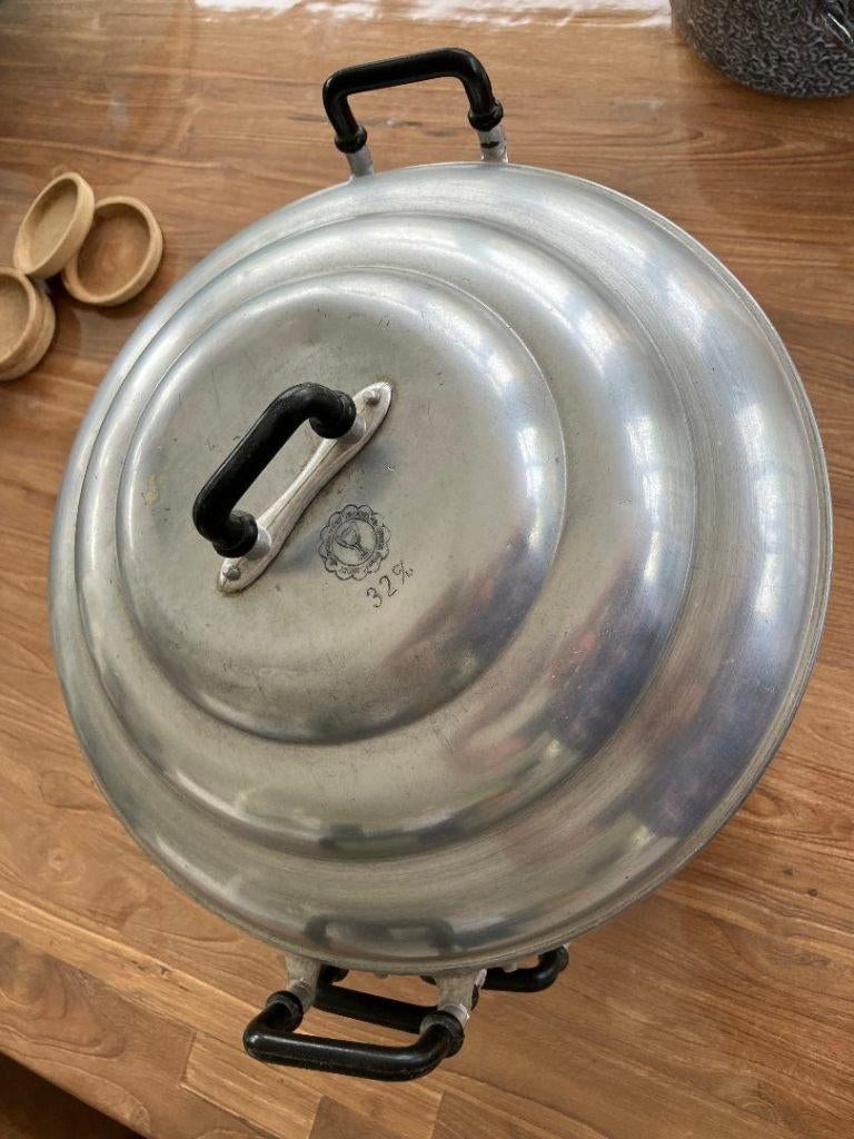 Aluminium stoompan, Ophalen of Verzenden, Gebruikt, Aluminium, Overige typen