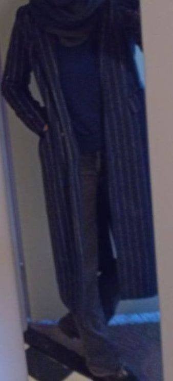 Edited 60% wol wollen mantel coat winterjas jas blauw S 36, Blauw, Ophalen of Verzenden, Zo goed als nieuw, Edited