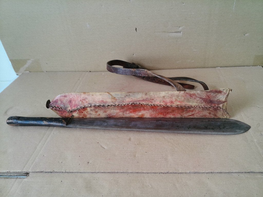 Afrikaans simi seme simmi zwaard dolk mes Masai Kenia 52cm, Antiek en Kunst, Ophalen of Verzenden