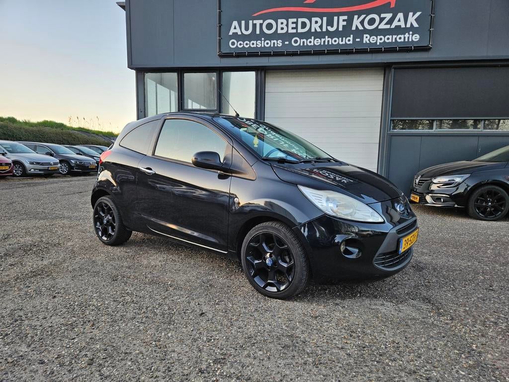 Ford Ka 1.2 69pk 2012 Zwart, Auto's, Ford, Voorwielaandrijving, Euro 5, 1242 cc, 4 cilinders
