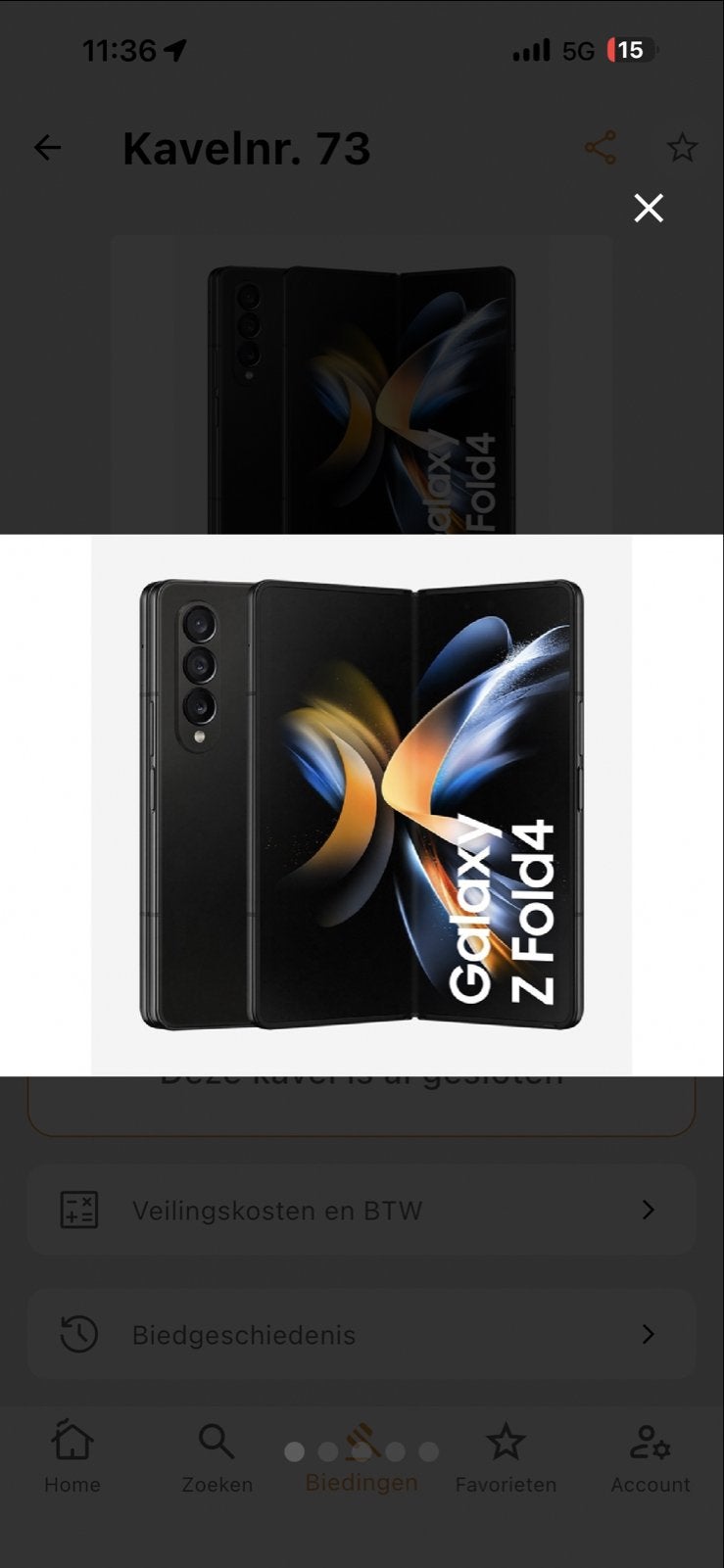 Samsung Galaxy Z Fold 4, Telecommunicatie, Mobiele telefoons | Samsung, Zwart, Touchscreen, Ophalen of Verzenden, Zo goed als nieuw