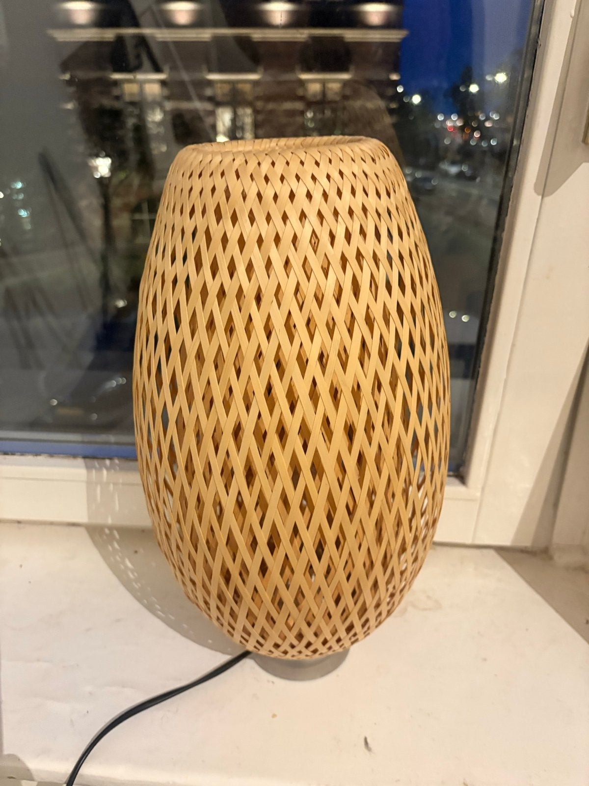 IKEA Bamboe Tafellamp - Sfeervolle Verlichting, Huis en Inrichting, Lampen | Tafellampen, Ikea, Scandinavisch, Ikea, Natuurlijk materiaal