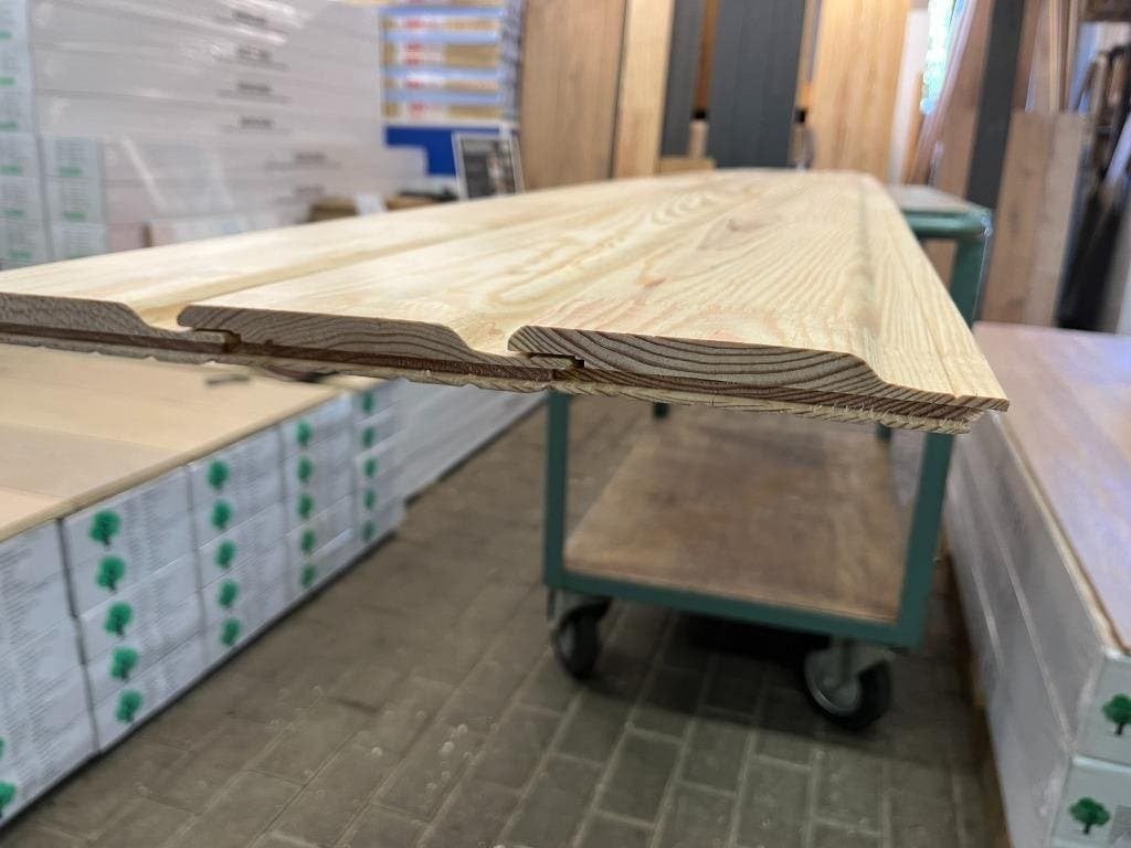 Rabatdelen grenen hout voor wand , plafond etc 21x125x3000, Ophalen of Verzenden, Nieuw, 250 cm of meer, Planken
