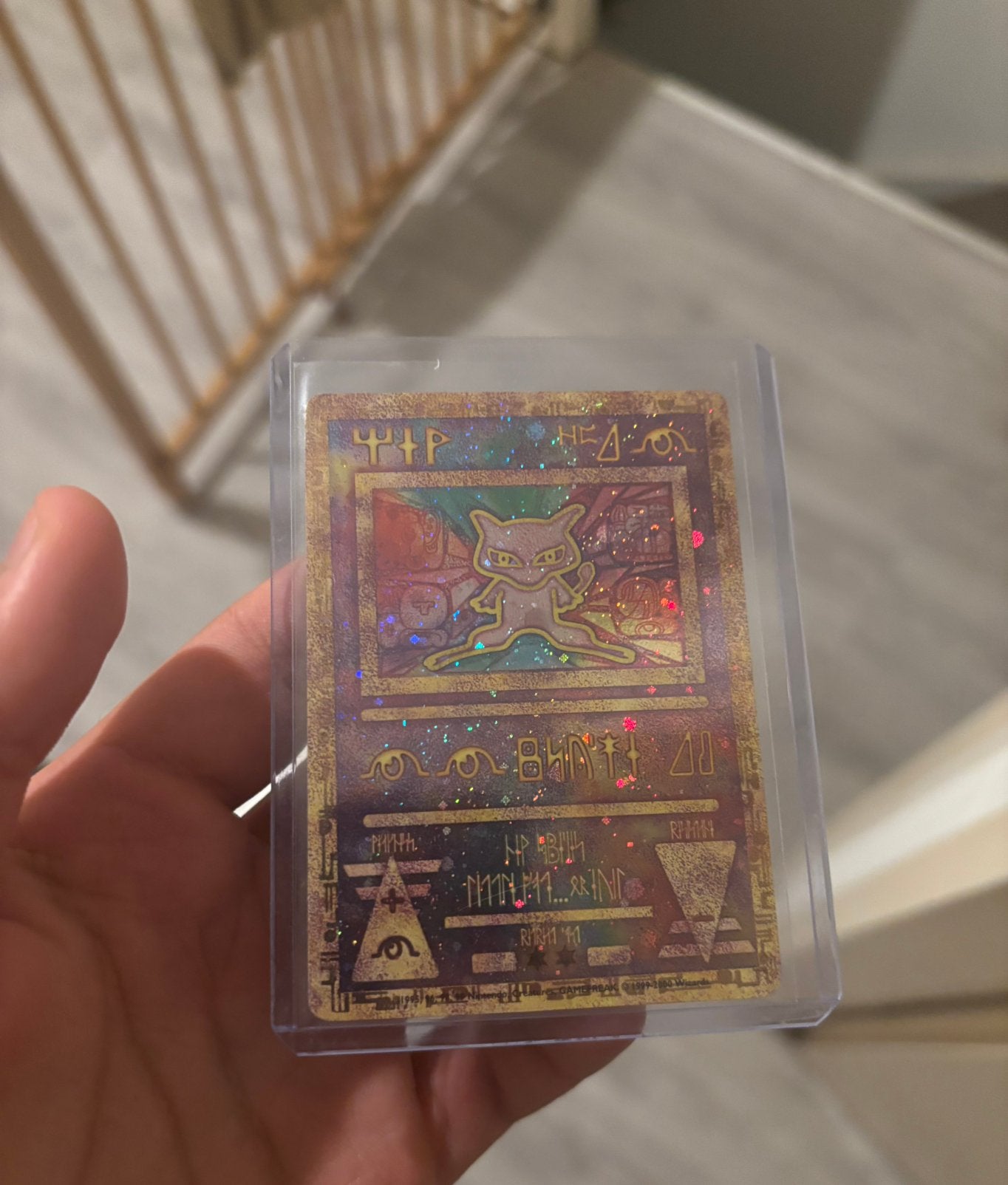 Ancient mew + info card compleet!, Ophalen of Verzenden, Zo goed als nieuw