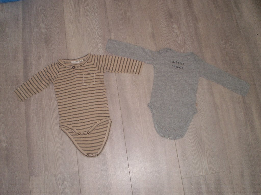 LIL'ATELIER/Z8  2 rompertjes maat 62, Kinderen en Baby's, Nacht- of Onderkleding, Ophalen of Verzenden, Jongetje, Lil Atelier