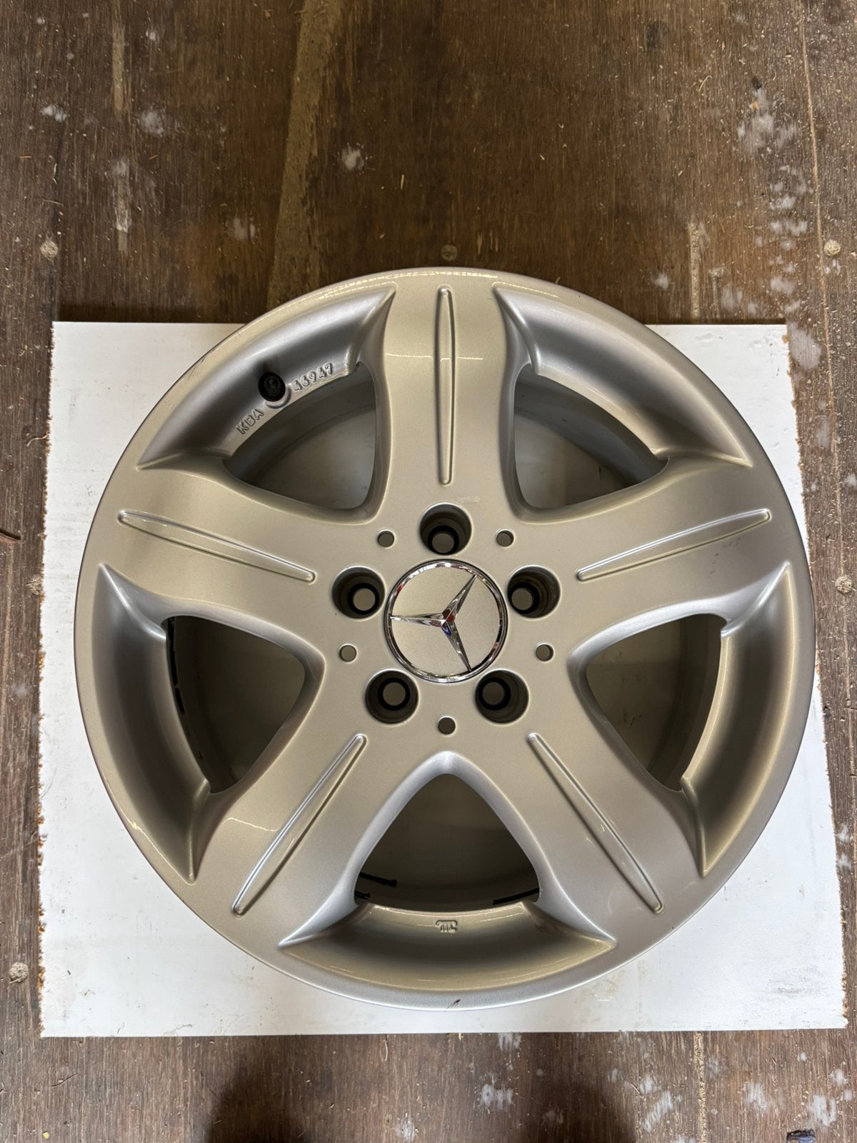 Mercedes SLK R171 16 inch velgen + wielbouten – set van 4, Auto-onderdelen, Gebruikt, Velg(en), 16 inch, Ophalen