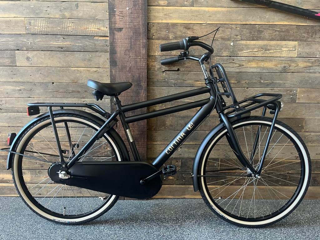 Cortina U 4 Jongensfiets 26 inch zwart, Terugtraprem, Versnellingen, Nieuw, Cortina U4
