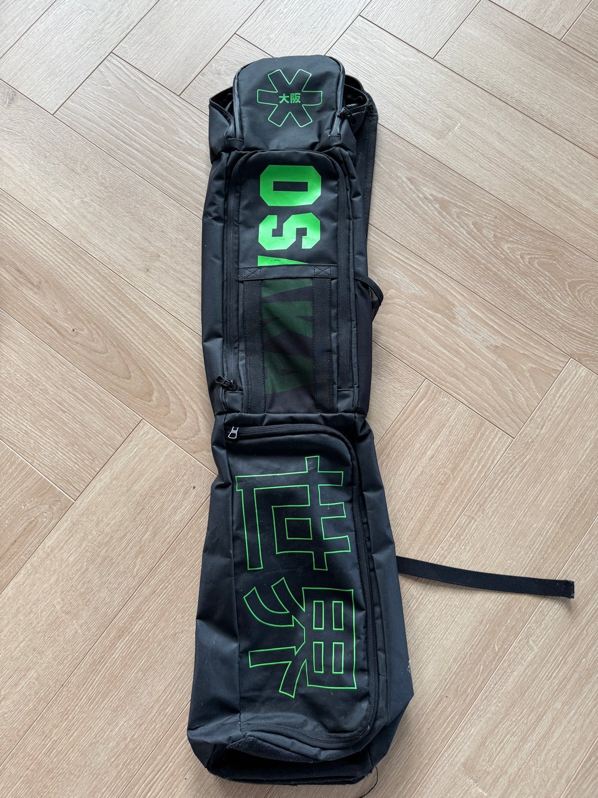 Zwart groene Osaka hockeytas, Ophalen, Gebruikt, Tas