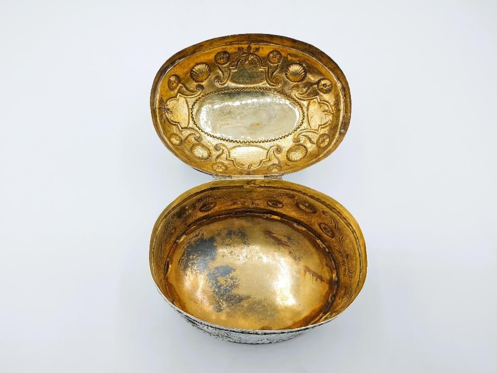 Zilveren theebus, A. Akersloot, Haarlem, 1740, Antiek en Kunst, Antiek | Goud en Zilver, Verzenden, Zilver