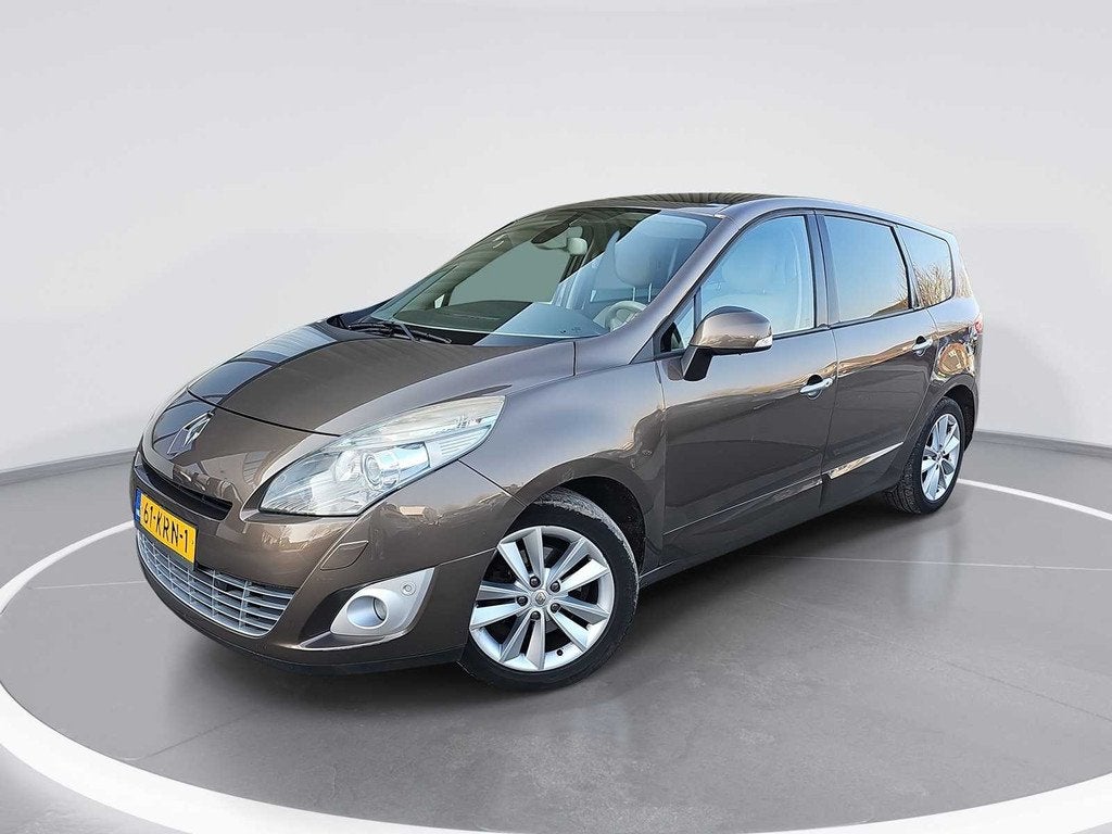 Renault Grand Scénic 2.0 Privilege 2010 | 61-KRN-1 i, Auto's, Renault, Gebruikt, 4 cilinders, Bruin, Origineel Nederlands