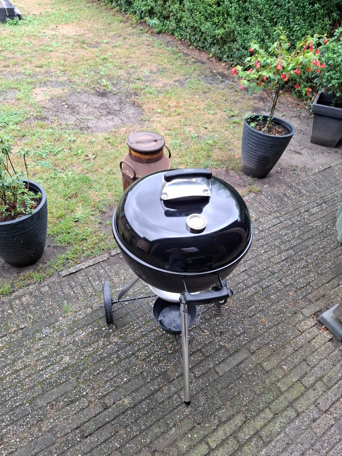 Weber barbeque in nette staat, Tuin en Terras, Houtskoolbarbecues, Ophalen, Gebruikt, Weber, Met accessoires